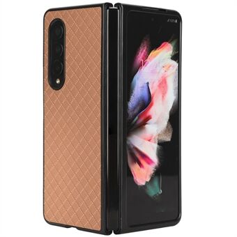 Samsung Galaxy Z Fold3 5G Scratch ruudukolle painettu nahkapäällysteinen PC-puhelimen kansi taitettava matkapuhelinkotelo