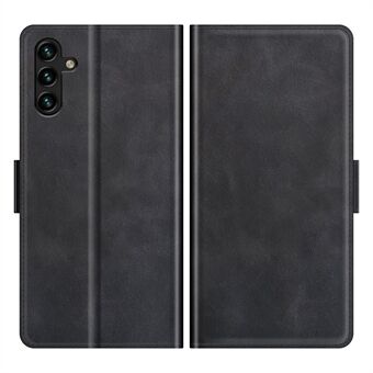 Ultrakevyt Stand PU-nahkainen Flip Folio Lompakonsuoja, jossa kaksinkertaiset magneettilukot Samsung Galaxy A13 5G / A04s 4G (164,7 x 76,7 x 9,1 mm) - musta