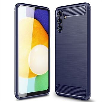 Hiilikuituharjattu rakenne Kevyt ohut, pehmeä TPU-sormenjälkiä estävä liukumaton suojakotelo Samsung Galaxy A13 5G / A04s 4G (164,7 x 76,7 x 9,1 mm)