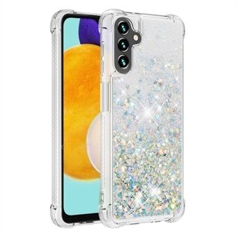 Quicksand Flowing Moving Glitter Joustava TPU Iskunkestävä Söpö puhelinkotelo Samsung Galaxy A13 5G / A04s 4G:lle (164,7 x 76,7 x 9,1 mm)