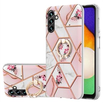 Samsung Galaxy A13 5G / A04s 4G (164,7 x 76,7 x 9,1 mm) IMD Design Marble Pattern -puhelinkotelo Scratch Ring Kestävä pehmeä TPU-puhelimen kuori