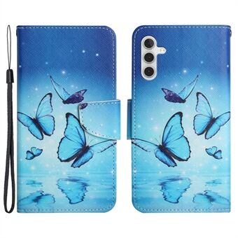 Kuviotulostus Täyssuojaus Nahkainen Stand Lompakonsuoja Samsung Galaxy A13 5G / A04s 4G (164,7 x 76,7 x 9,1 mm)