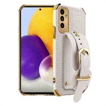 Samsung Galaxy A13 5G / A04s 4G (164,7 x 76,7 x 9,1 mm) älypuhelimen kotelo, krokotiilirakenne, 6D galvanointi, tarkka leikkaus PU-nahka + TPU-puhelinkotelo