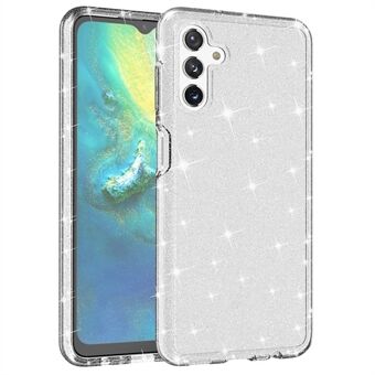 Samsung Galaxy A13 5G Pudotuskestävälle Sparkly Clear Glitter Case Kova PC Pehmeä TPU Paksuttava Design Matkapuhelimen kuori