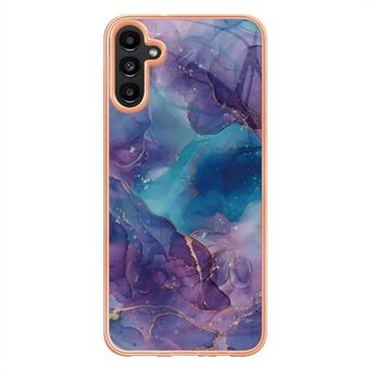 Samsung Galaxy A13 5G / M13 5G / A04 4G (164,4 x 76,3 x 9,1 mm) YB IMD Series-16 Marble Case Style E IMD Galvanointikehys 2,0 mm TPU iskunkestävä joustava puhelimen kansi