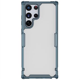 NILLKIN Nature TPU Pro -sarjan putoamista estävä Scratch PC + TPU Dual Protection läpinäkyvä puhelinkotelon suojakuori Samsung Galaxy S22 Ultra 5G:lle