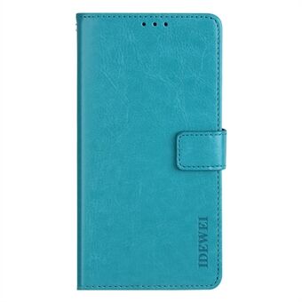 IDEWEI Samsung Galaxy S22 Ultra 5G Double Protection PU-nahka + TPU Folio Flip Crazy Horse Texture Stand Magneettisesti suljettava puhelimen kuori lompakolla