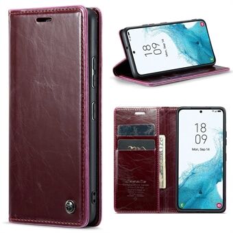 CASEME 003 -sarja Samsung Galaxy S22 5G:lle Stand estävälle PU-nahkaiselle folio-käännettävälle puhelinkuorelle