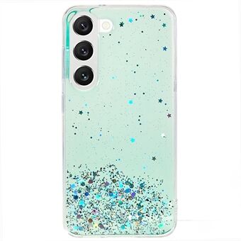 Samsung Galaxy S22 5G Starry Sky Sparkle Epoksipuhelinkotelolle Pehmeä TPU:ta suojaava takakansi