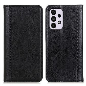 Litchi Texture haljasnahkainen Flip Folio Wallet -puhelinkotelo Stand Magneettinen automaattisesti sulkeutuva suojakuori Samsung Galaxy A33 5G:lle