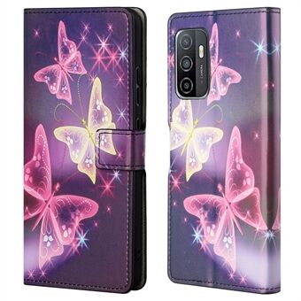 Kuviotulostus Lompakko Iskunkestävä Kotelo PU-nahkainen Flip-magneettinen suojakuori Stand Samsung Galaxy A33 5G:lle