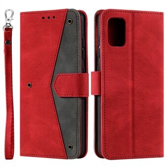 Ommelpinnan liitostyylinen PU-nahka ja TPU-puhelimen läppäkotelo Skin-touch Stand Lompakon puhelimen suojakuori Samsung Galaxy A33 5G:lle