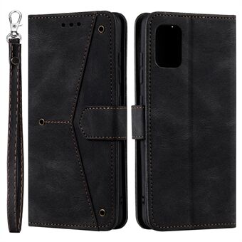 Ommelpinnan liitostyylinen PU-nahka ja TPU-puhelimen läppäkotelo Skin-touch- Stand Lompakon puhelimen suojakuori Samsung Galaxy A33 5G:lle