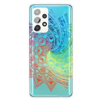 Scratch Mandala-kuviotulostus TPU-puhelimen kotelon takakuori Samsung Galaxy A33 5G:lle