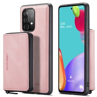 JEEHOOD Samsung Galaxy A33 5G vetoketjullinen lompakko Kickstand puhelinkotelo Irrotettava magneettinen absorptio nahkapäällysteinen TPU-suojus