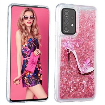 Samsung Galaxy A33 5G Soft TPU Bling Liquid Liquid Liquid Quicksand -kotelolle kohokuvioitu takakansi