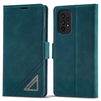 FORWENW F3-Series Samsung Galaxy A33 5G Scratch lompakkotyylinen kotelo PU-nahkainen läppäsuojattu puhelimen kuori Stand