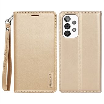 HANMAN Minor Series Folio Flip-puhelimen suojus Samsung Galaxy A33 5G:lle, Iskunkestävä PU-nahkainen puhelinkuori Stand suojakuorella