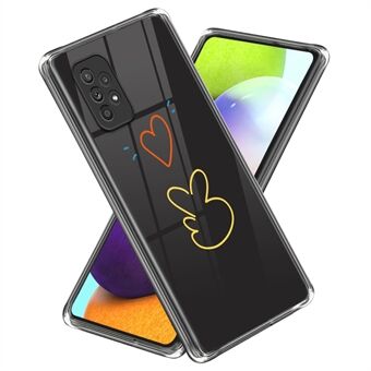 Samsung Galaxy A33 5G kuviotulostuspuhelinkotelolle, pehmeä TPU Slim Fit -kuori - kolme