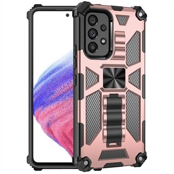 Samsung Galaxy A53 5G suojakotelolle Scratch Kickstand Inner TPU + kova PC Iskunkestävä takakuori