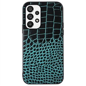 Samsung Galaxy A53 5G Crocodile Texture -matkapuhelinkotelolle aito lehmännahkainen nahkapäällysteinen PC + TPU-suojus