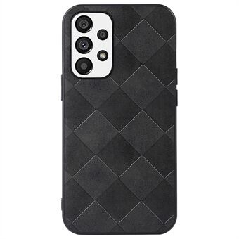 Samsung Galaxy A53 5G Grid Texture PU Nahkapinnoite Pudotusta estävälle puhelinkuorelle TPU + PC Hybrid Cover