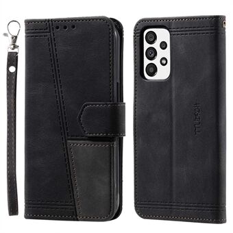 TTUDRCH 004 Wallet -puhelimen takakuori Samsung Galaxy A53 5G:lle, PU-nahkainen ihokosketustuntuva älypuhelinkotelo hihnalla