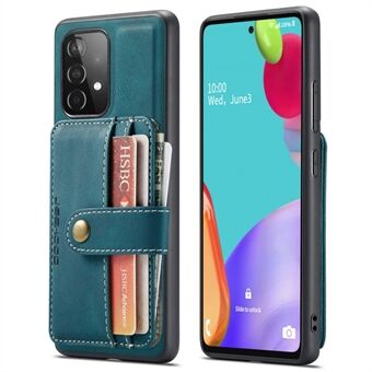 JEEHOOD Samsung Galaxy A53 5G:lle irrotettava 2-in-1-lompakko Design RFID-esto Nahkapäällysteinen TPU-puhelimen kotelo