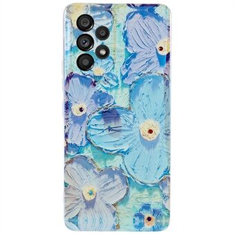 Samsung Galaxy A53 5G epoksi tekojalokivi Decor TPU -kuorelle IMD kukkakuvioinen suojakuori