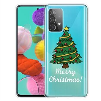 Samsung Galaxy A53 5G -joulukotelolle Xmas kuviotulostus Pehmeä TPU ohut pudotuksenkestävä puhelimen kansi