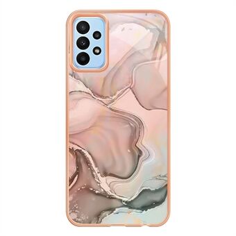 YB IMD Series-16 Style E Samsung Galaxy A53 5G IMD Marble Pattern Pehmeä TPU-kotelo 2,0 mm Galvanoitu puhelimen suojakuori