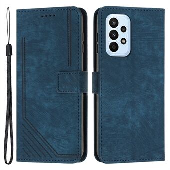 Iskunkestävä kotelo Samsung Galaxy A53 5G Skin-Touch Wallet -puhelinkotelolle painettu PU-nahkakuori