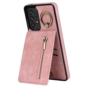 Kickstand Wallet -puhelinkotelo Samsung Galaxy A53 5G RFID-estoon PU+TPU-puhelimen suojakuori