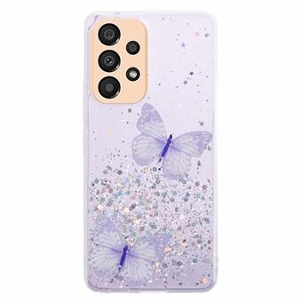 AW-sarja Samsung Galaxy A53 5G -älypuhelimen kotelo TPU+PVC iskunkestävä suojakuori, jossa on suuri takaobjektiivilohko.