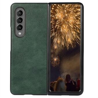 Samsung Galaxy Z Fold4 5G PU Nahkapäällysteinen TPU + PC Iskunkestävä suojakuori Litchi Texture Liukumaton ote Takakotelo