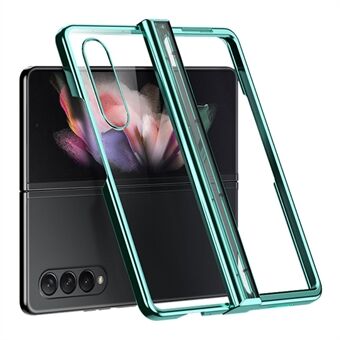 Samsung Galaxy Z Fold4 5G Galvanoitu taitettava puhelinkotelo Sivusaranan suojaus Läpinäkyvä PC-suojus