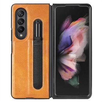 Samsung Galaxy Z Fold4 5G Pen Slot Design Nahkapäällysteiselle PC-puhelinkotelolle Iskunkestävä pudotuksenkestävä puhelimen kansi