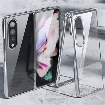 Samsung Galaxy Z Fold4 5G -suojakuori, jossa on elektrolyyttiä karkaistu metallikehys + iskunkestävä lasinen puhelinkotelo