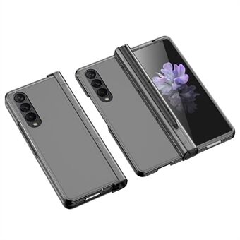 Samsung Galaxy Z Fold4 5G puhelinkuorelle kumitettu pinta kova PC-suojus lasisella näytönsuojalla / kynäpaikalla