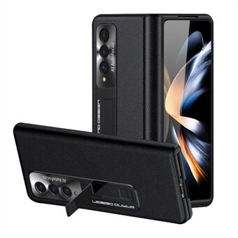 Phantom-sarjan puhelinkotelo Samsung Galaxy Z Fold4 5G, PU-nahkapäällysteiselle PC-taitettavalle älypuhelimen suojakuorelle jalustalle