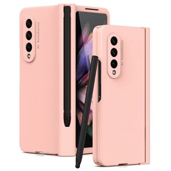 Samsung Galaxy Z Fold4 5G Pen Slot Sarana Kova PC-kansi Tarkka leikkauksen linssisuojapuhelinkotelo, jossa kynäkynä/karkaistu lasikalvo