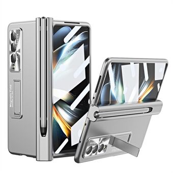 Iskunkestävä kotelo Samsung Galaxy Z Fold4 5G Putoamista HAD PC-puhelinkotelolle Kickstand suojakuori kynällä / kynäpaikalla