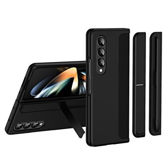 Samsung Galaxy Z Fold4 5G kumisoidulle kovalle PC-taittokuorelle näkymätön Kickstand Scratch puhelinkotelo, jossa kynä / kynäpidike