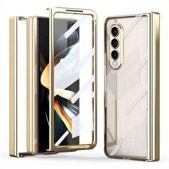 Samsung Galaxy Z Fold4 5G galvanoituun läpinäkyvälle taitettavalle puhelinkuorelle karkaistulla lasikalvolla