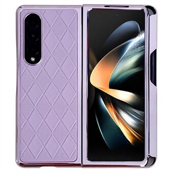 Samsung Galaxy Z Fold4 5G Rhombus Pattern -puhelinkotelolle PU-nahka + PC-suojakuori kynällä