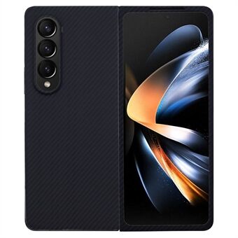 Samsung Galaxy Z Fold4 5G Slim -kotelo 600D-ohuella pinnalla ja aramidikuidusta valmistettu, suuren linssin aukot omaava puhelinkuori, sininen