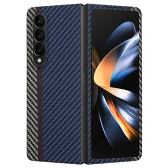 Samsung Galaxy Z Fold4 5G -kotelo, 3-värinen suunnittelu, Aramid Fiber -puhelinkuori, jossa on suuret linssileikkaukset