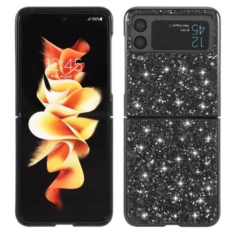 Samsung Galaxy Z Flip4 5G Glitter Sparkling Case Galvanoitu TPU-kehys Kova PC-Taka Liukumaton Suojakuori