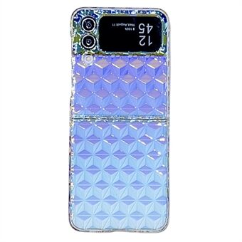 Samsung Galaxy Z Flip4 5G Gradient -puhelimen suojus Hard PC Colorful Diamond Texture Scratch kansi