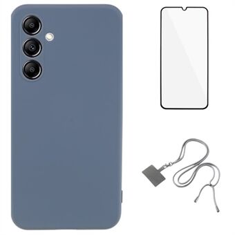 WANLONFENG RB1 -sarja Samsung Galaxy A14 5G: lle / A14 4G: lle TPU-kotelo Pudotukselta suojaava ohut puhelinkotelo näytönsuojakalvolla